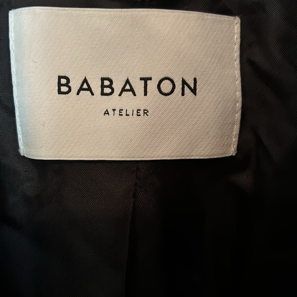 Babaton Black Belted Coat - Picture 4 of 12